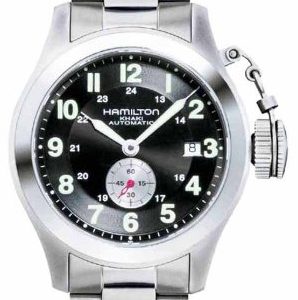 Hamilton Herrklocka H77415133 Khaki Svart/Titan Ø40 mm