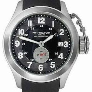 Hamilton Herrklocka H77415333 Khaki Svart/Gummi Ø40 mm