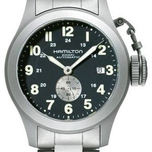 Hamilton Herrklocka H77445133 Khaki Svart/Titan Ø40 mm