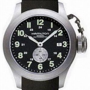 Hamilton Herrklocka H77445333 Khaki Svart/Gummi Ø40 mm