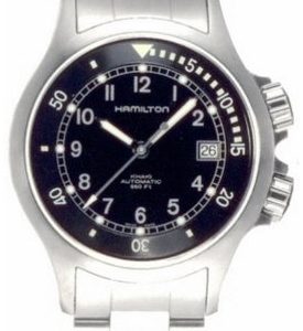 Hamilton Herrklocka H77515133 Khaki Svart/Stål Ø40 mm