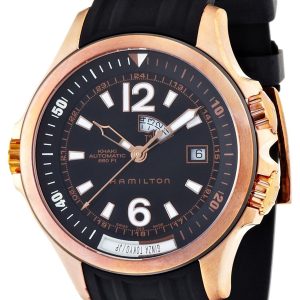 Hamilton Herrklocka H77545735 Navy Svart/Gummi Ø42 mm