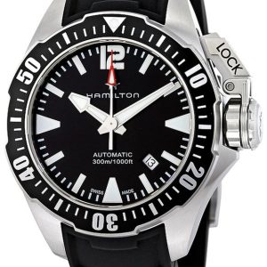 Hamilton Herrklocka H77605335 Svart/Gummi Ø42 mm