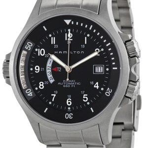 Hamilton Herrklocka H77615133 Khaki Svart/Stål Ø42 mm