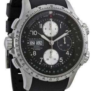 Hamilton Herrklocka H77616333 Svart/Gummi Ø44 mm