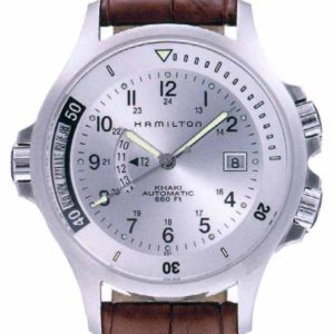 Hamilton Herrklocka H77625553 Navy GMT Silverfärgad/Läder