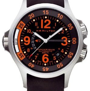 Hamilton Herrklocka H77665373 Khaki Svart/Gummi Ø42 mm