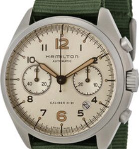 Hamilton Herrklocka H77676733 GMT Svart/Läder Ø44 mm