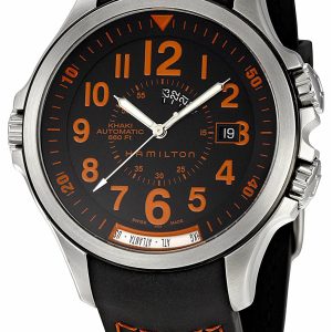 Hamilton Herrklocka H77695333 Khaki Svart/Gummi Ø43 mm