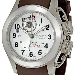 Hamilton Herrklocka H77716853 Khaki Silverfärgad/Gummi Ø43 mm