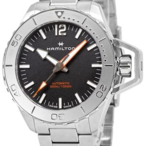 Hamilton Herrklocka H77815130 Khaki Navy Frogman Svart/Stål Ø46 mm