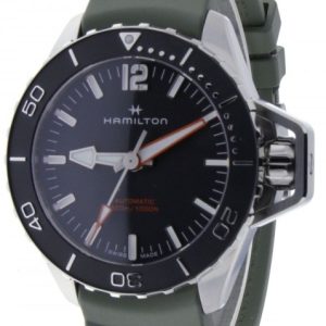 Hamilton Herrklocka H77825331 Khaki Navy Frogman Svart/Gummi Ø46 mm