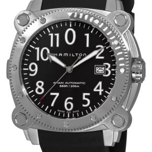 Hamilton Herrklocka H78555333 Nav Below Zero Svart/Gummi Ø42 mm