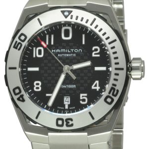 Hamilton Herrklocka H78615135 Khaki Svart/Stål Ø42 mm