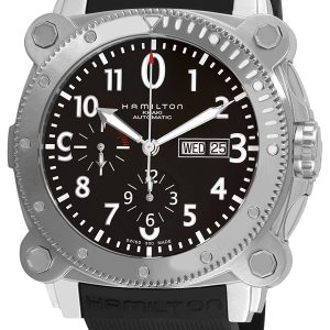 Hamilton Herrklocka H78616333 Khaki Svart/Gummi Ø46 mm