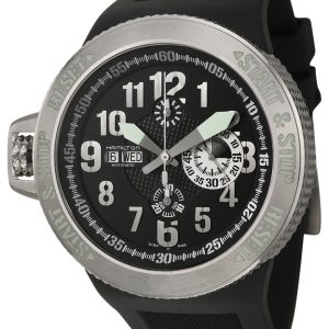 Hamilton Herrklocka H79716333 Khaki Base Jump Svart/Gummi Ø51 mm