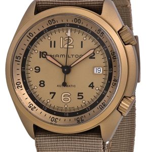 Hamilton Herrklocka H80435895 Khaki Brun/Textil Ø41 mm