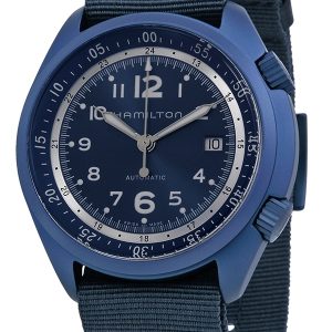 Hamilton Herrklocka H80495845 Khaki Blå/Textil Ø41 mm