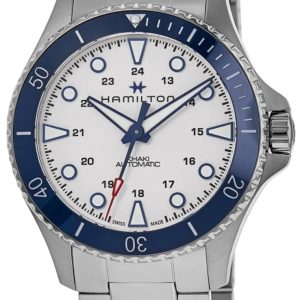 Hamilton Herrklocka H82505150 Khaki Navy Scuba Silverfärgad/Stål