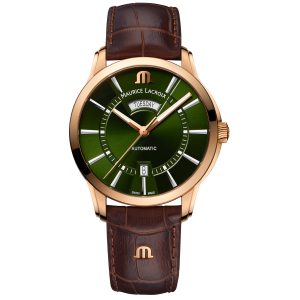 Maurice Lacroix Pontos Day Date 41mm PT6358-BRZ01-63E-3 - Herr - 41 mm - Analogt - Automatiskt - Safirglas