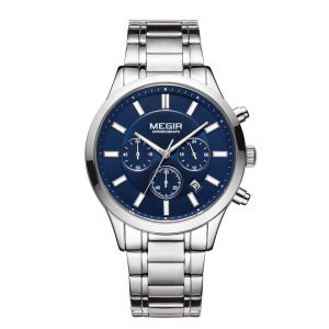 Megir Classic Chrono Silver Blue