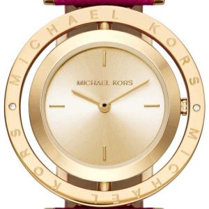 Michael Kors 99999 Damklocka MK2525 Gulguldstonad/Läder Ø33 mm