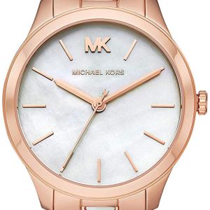 Michael Kors 99999 Damklocka MK6671 Vit/Roséguldstonat stål Ø38 mm