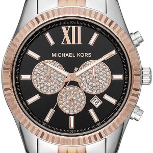 Michael Kors 99999 Herrklocka MK8714 Svart/Gulguldtonat stål Ø44 mm