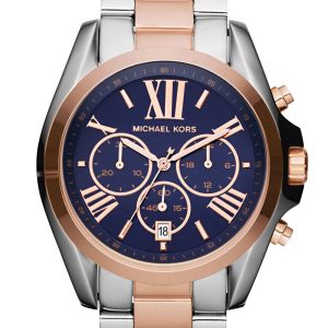 Michael Kors Bradshaw Damklocka MK5606 Blå/Roséguldstonat stål