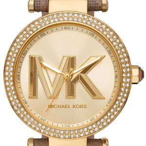 Michael Kors Damklocka MK2973 Parker Guldtonad/PVC (Polyvinylklorid)