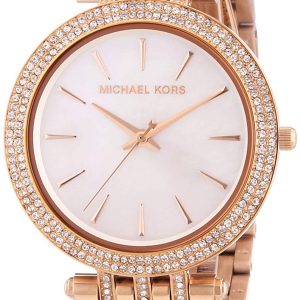 Michael Kors Damklocka MK3220 Darci Vit/Roséguldstonat stål Ø39 mm