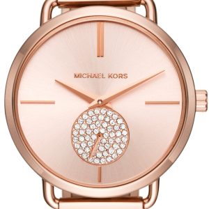 Michael Kors Damklocka MK3640 Portia Roséguldstonad/Roséguldstonat