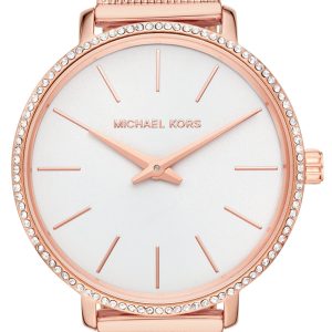 Michael Kors Damklocka MK4588 Pyper Vit/Roséguldstonat stål Ø32 mm