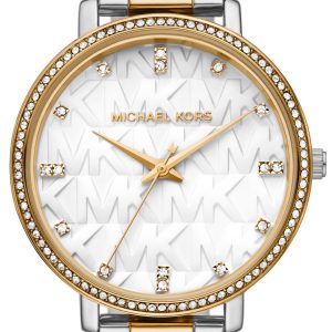 Michael Kors Damklocka MK4595 Pyper Vit/Stål Ø39 mm