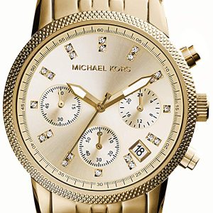 Michael Kors Damklocka MK5676 Ritz Champagnefärgad/Gulguldtonat