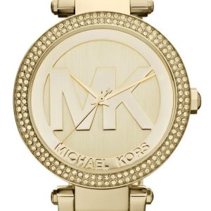 Michael Kors Damklocka MK5784 Parker Gulguldstonad/Gulguldtonat stål