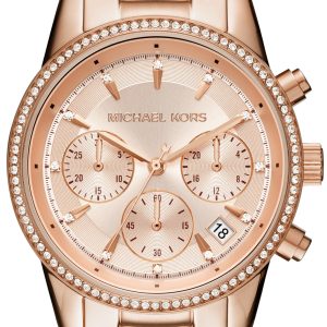 Michael Kors Damklocka MK6357 Ritz Roséguldstonad/Roséguldstonat