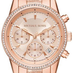 Michael Kors Damklocka MK6598 Ritz Roséguldstonad/Roséguldstonat