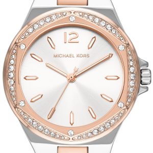 Michael Kors Damklocka MK6989 Lennox Vit/Roséguldstonat stål Ø37 mm