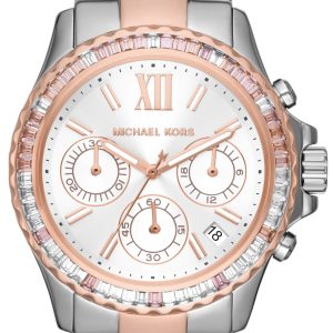 Michael Kors Damklocka MK7214 Everest Silverfärgad/Roséguldstonat