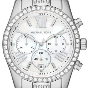 Michael Kors Damklocka MK7243 Lexington Vit/Stål Ø38 mm