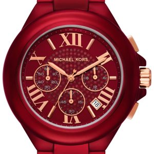 Michael Kors Damklocka MK7304 Camille Röd/Stål Ø43 mm