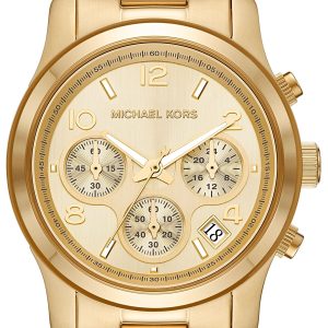 Michael Kors Damklocka MK7323 Runway Guldtonad/Guldtonat stål Ø38 mm