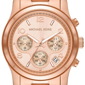 Michael Kors Damklocka MK7324 Runway Roséguldstonad/Roséguldstonat