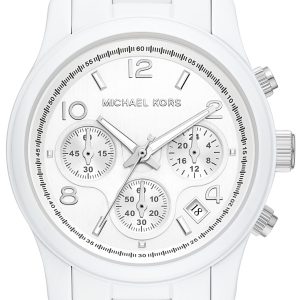 Michael Kors Damklocka MK7331 Runway Vit/Stål Ø38 mm