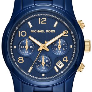 Michael Kors Damklocka MK7332 Runway Blå/Stål Ø38 mm