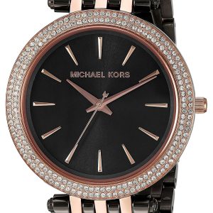 Michael Kors Darci Damklocka MK3584 Svart/Roséguldstonat stål Ø33