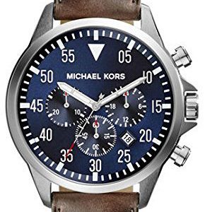 Michael Kors Gage Herrklocka MK8362 Blå/Läder Ø45 mm