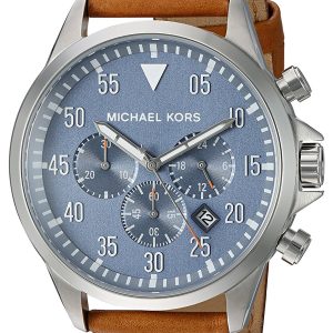 Michael Kors Gage Herrklocka MK8490 Blå/Läder Ø45 mm