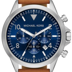 Michael Kors Gage Herrklocka MK8830 Blå/Läder Ø45 mm